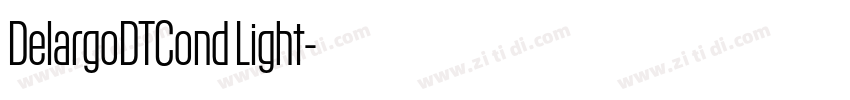 DelargoDTCond Light字体转换